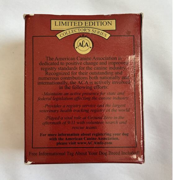 Limited Edition Poodle Dog Ornament Collector’s Series With Info Tag - Picture 4 of 4